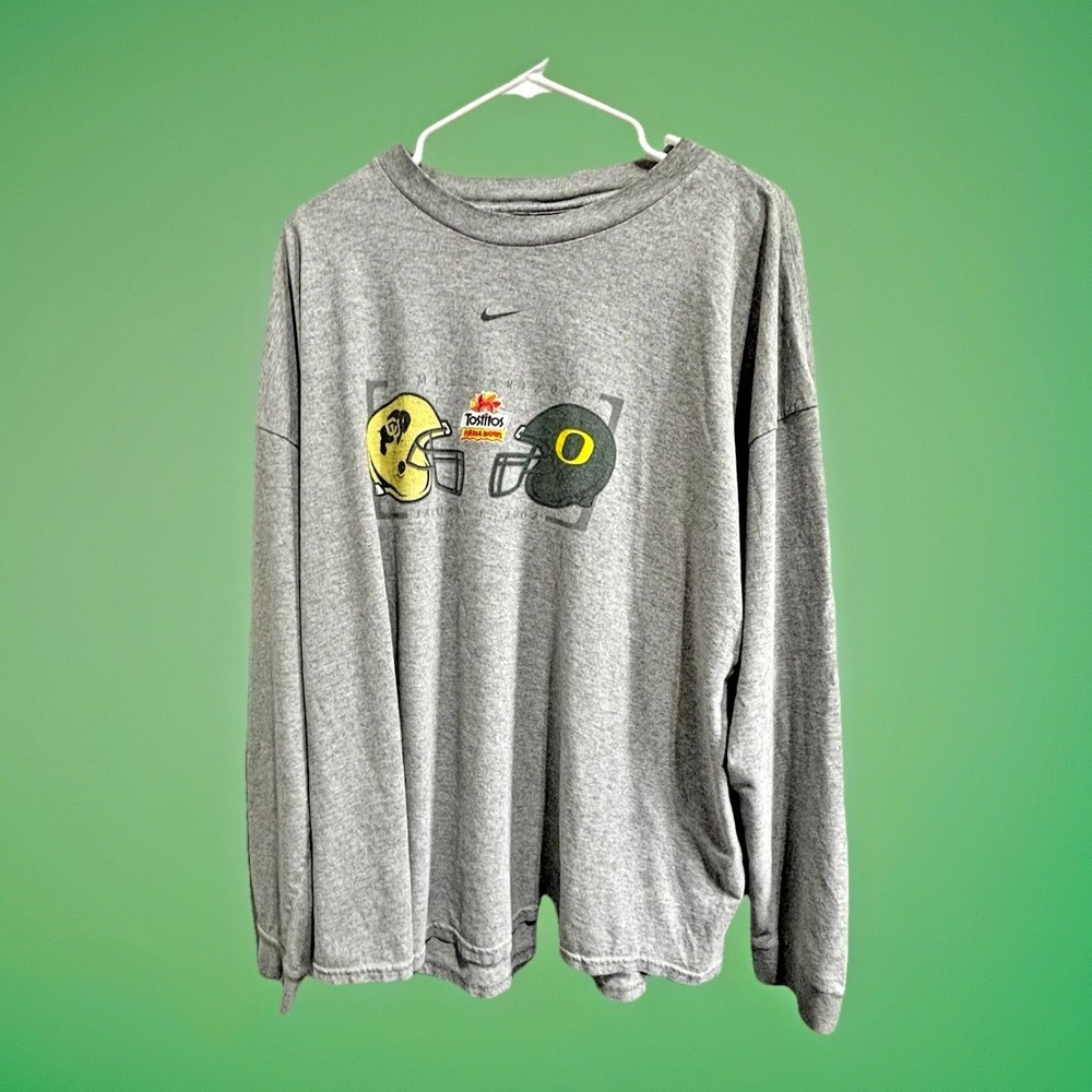 Vintage Nike Team Issued Oregon Ducks XXL Long Sleeve Shirt Ducks vs Colorado